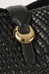 Maggie Black Weave Crossbody