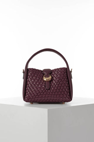 Maggie Cherry Weave Crossbody