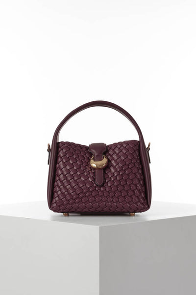 Maggie Cherry Weave Crossbody