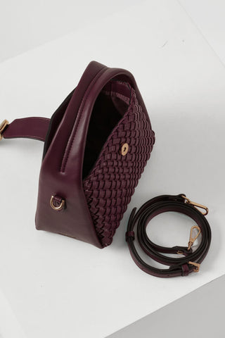 Maggie Cherry Weave Crossbody