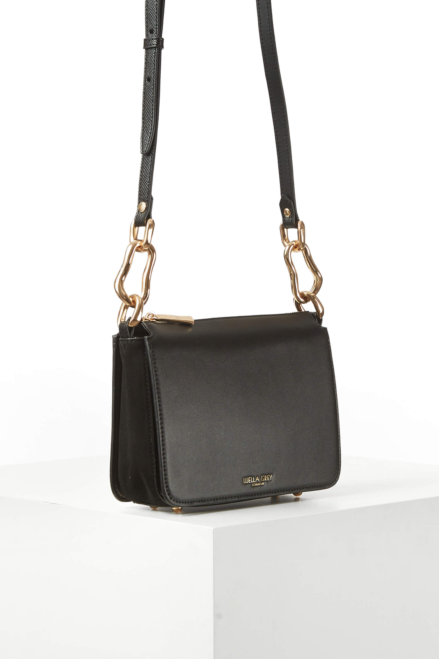 バッグ Liela shop Margarita Black Zip Top Crossbody – Luella Grey