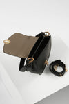 Mildred Black Saddle Crossbody