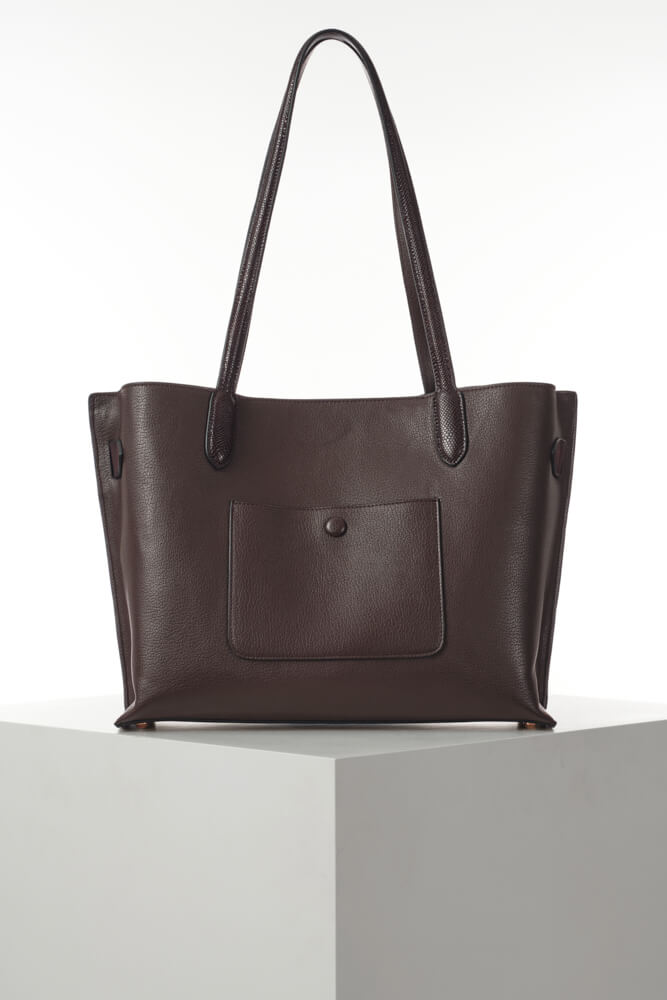 Oriana Chocolate Laptop Tote