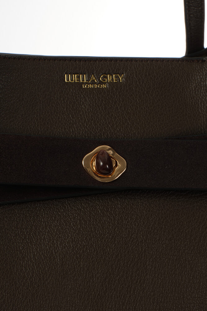 Oriana Chocolate Laptop Tote