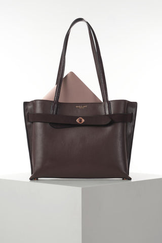 Oriana Chocolate Laptop Tote