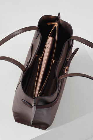 Oriana Chocolate Laptop Tote