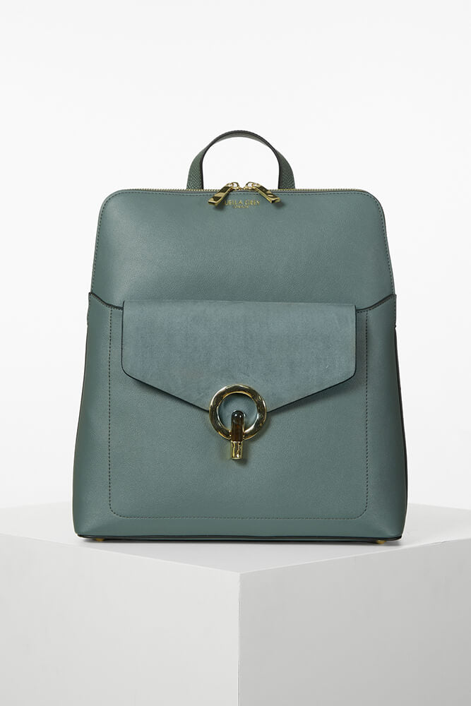 Peggy Sea Green Laptop Backpack