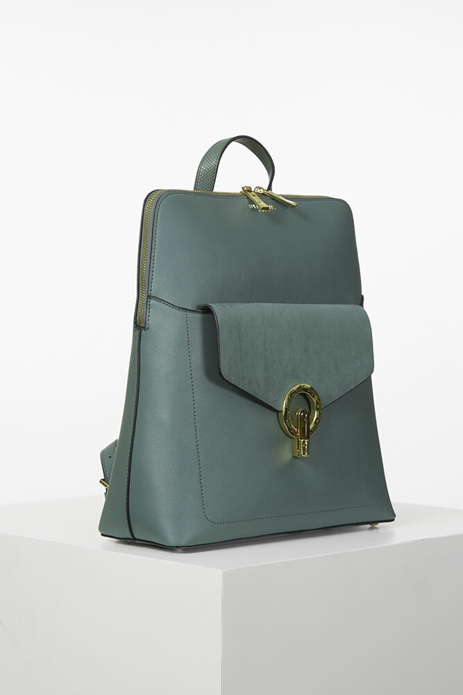 Peggy Sea Green Laptop Backpack