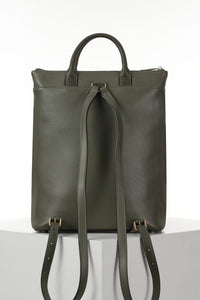 Sally Khaki Laptop Backpack