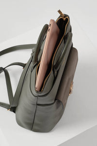 Sally Khaki Laptop Backpack
