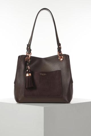 Sienna Chocolate Hobo Tote