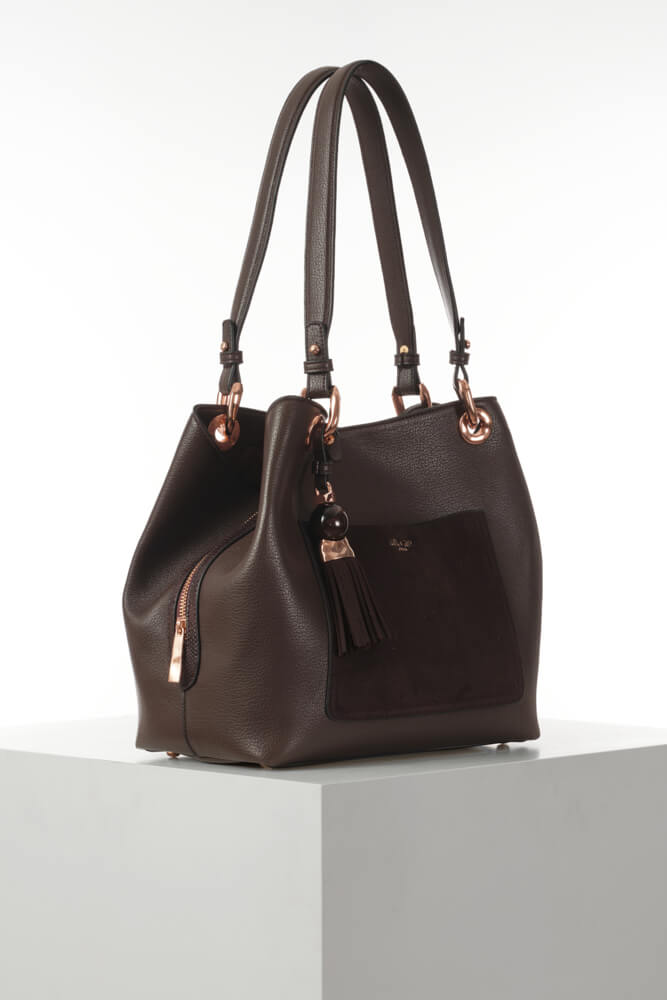 Sienna Chocolate Hobo Tote