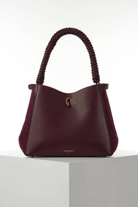 Simone Cherry Woven Handle Hobo