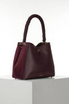 Simone Cherry Woven Handle Hobo