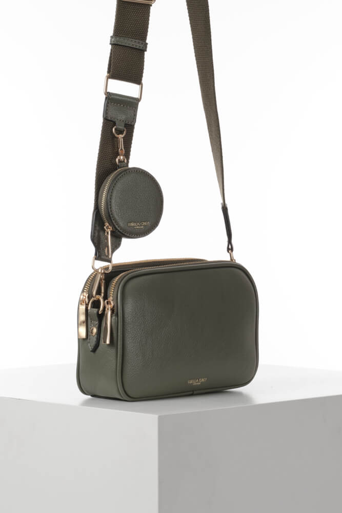 Siobhan Khaki Camera Crossbody