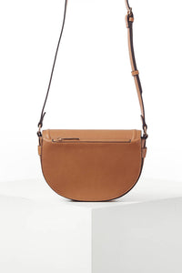 Tara Camel Saddle Crossbody