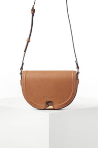 Tara Camel Saddle Crossbody