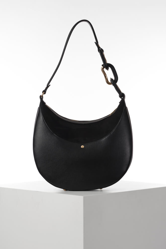 Thelma Black Scoop Hobo