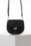 Venetia Black Saddle Crossbody