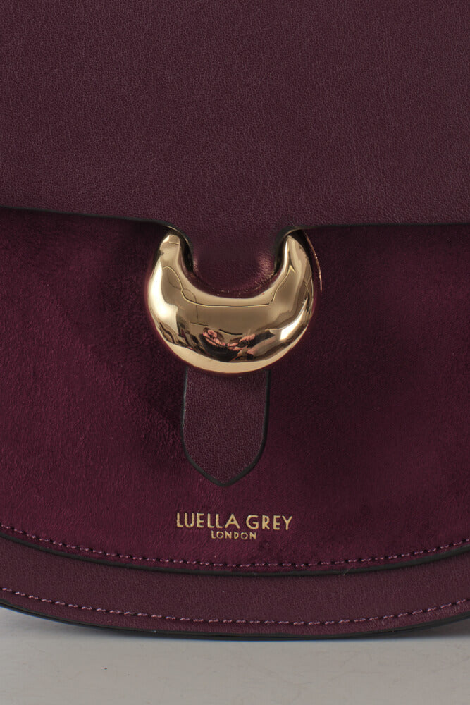 Venetia Cherry Saddle Crossbody