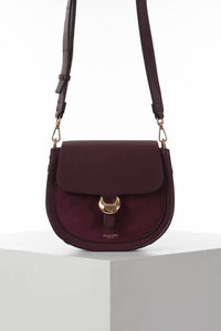 Venetia Cherry Saddle Crossbody