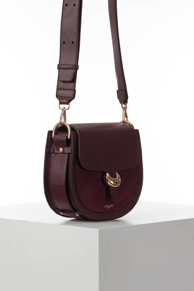 Venetia Cherry Saddle Crossbody – Luella Grey