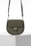 Venetia Khaki Saddle Crossbody
