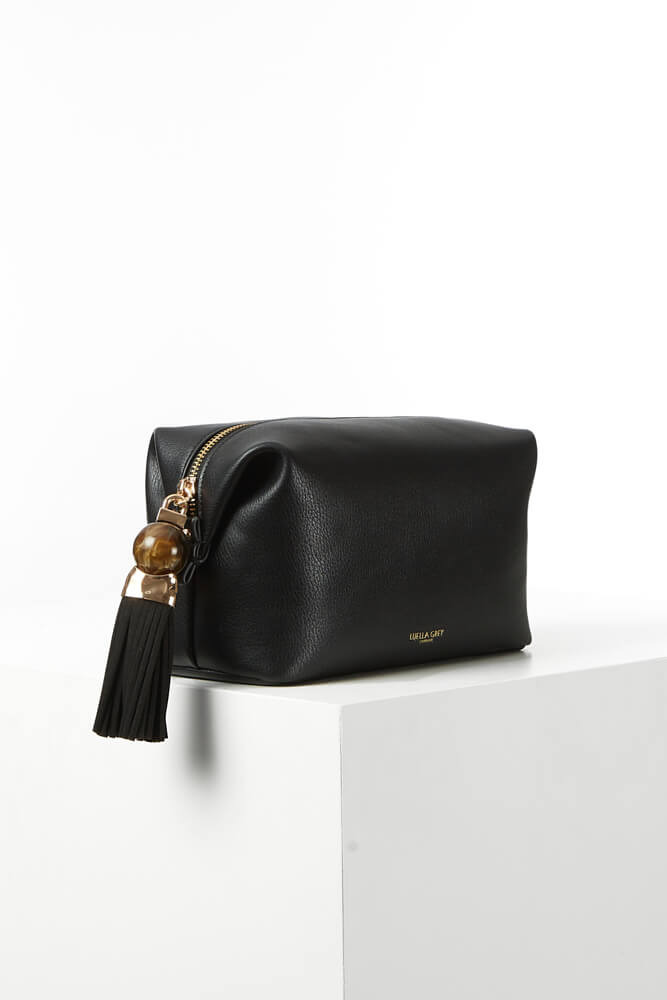 Virginia Black Toiletry Bag