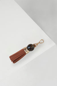 Thames Tassel Conker Beaded Tassel Bag Charm