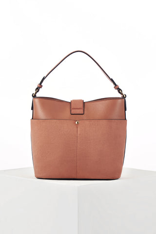 Indra Tuscan Blush Bucket Crossbody
