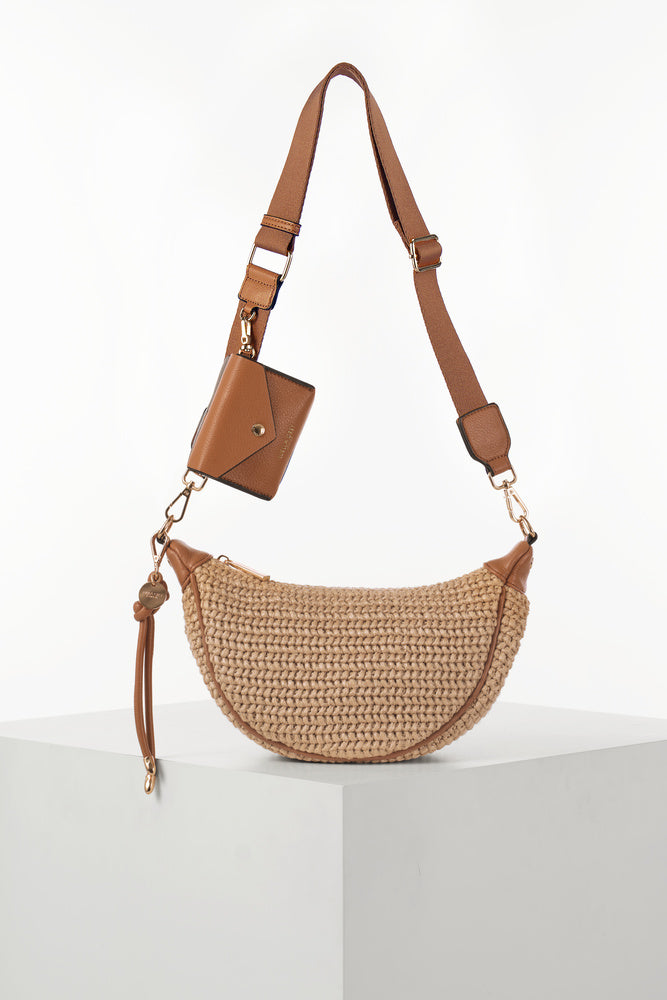 Lolly Raffia Sling Bag