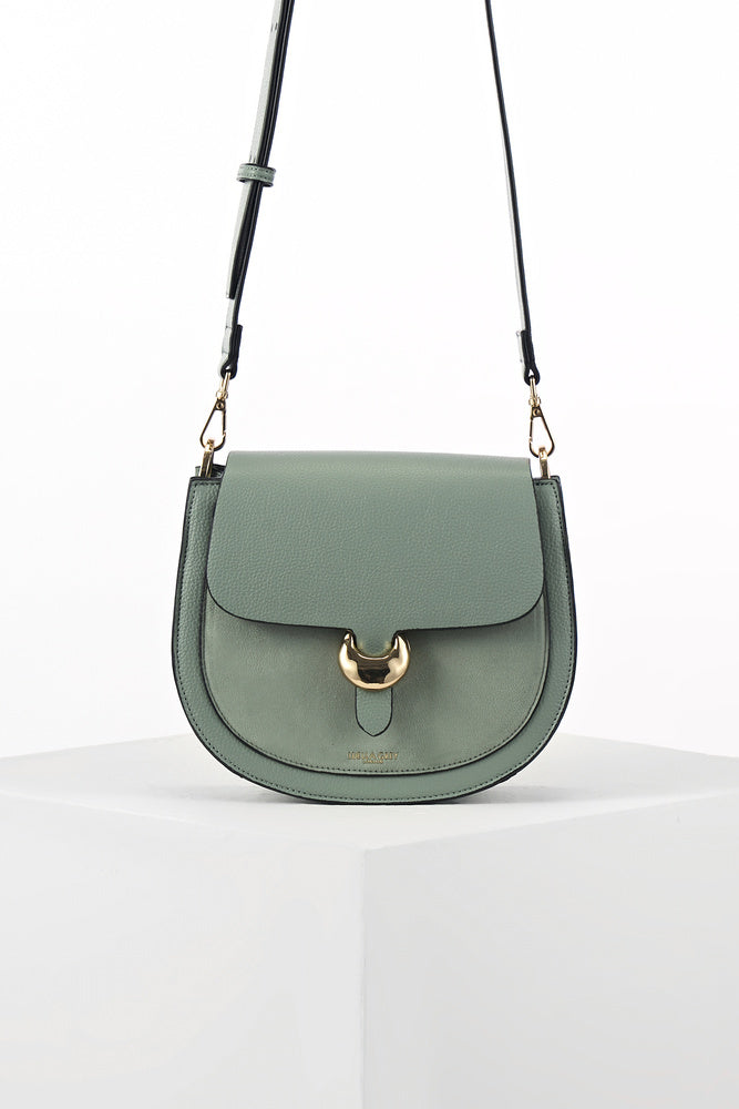 Venetia Spearmint Green Saddle Crossbody