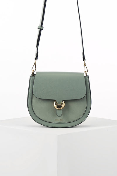 Venetia Spearmint Green Saddle Crossbody