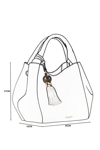 Adele White Crossbody