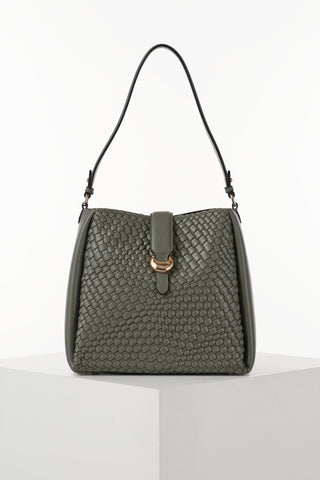 Flora Khaki Weave Hobo