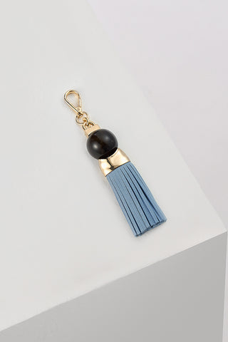 Thames Tassel Cornflower Blue Beaded Charm