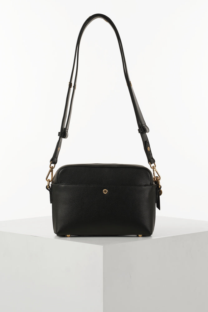 Sian Black Camera Crossbody