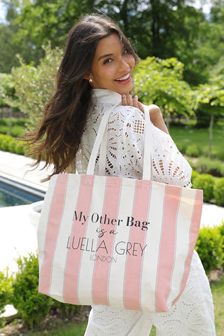 Luella Pink Canvas Shopper