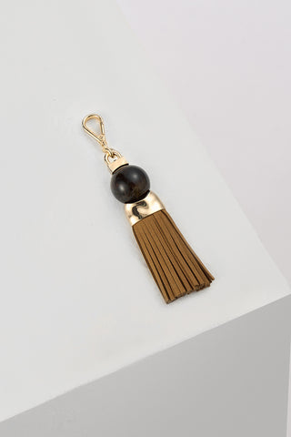Thames Tassel Camel Beaded Charm