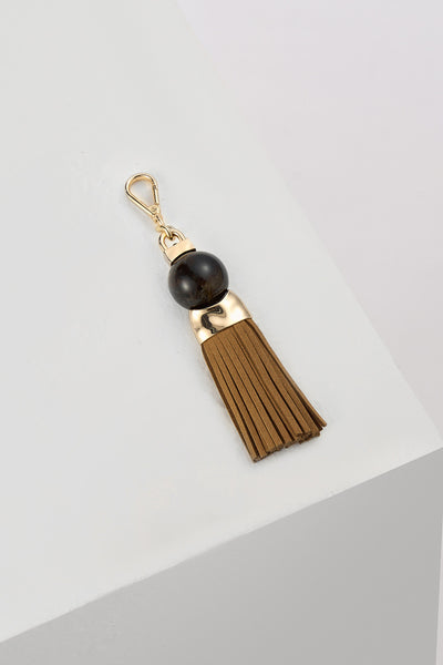 Thames Tassel Camel Beaded Charm