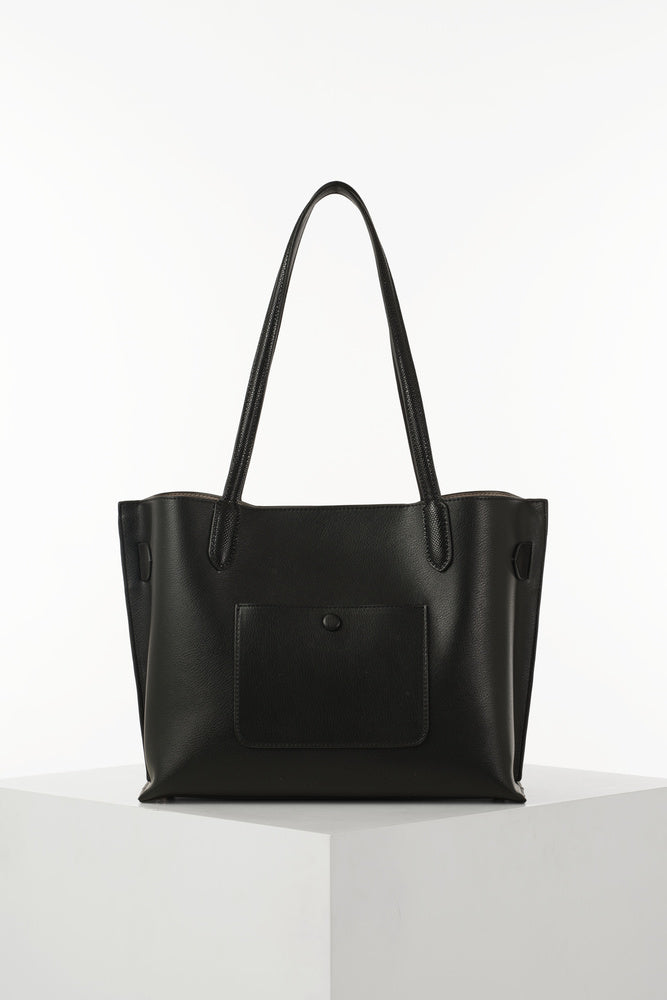 Connie Black Laptop Tote