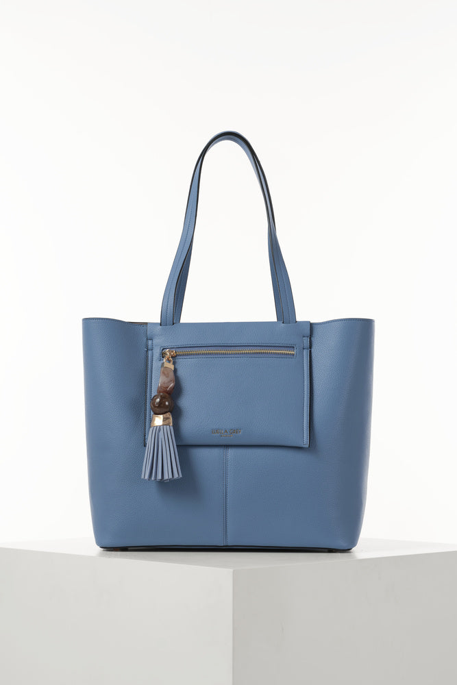 Catalina Cornflower Blue Casual Tote With Pouch