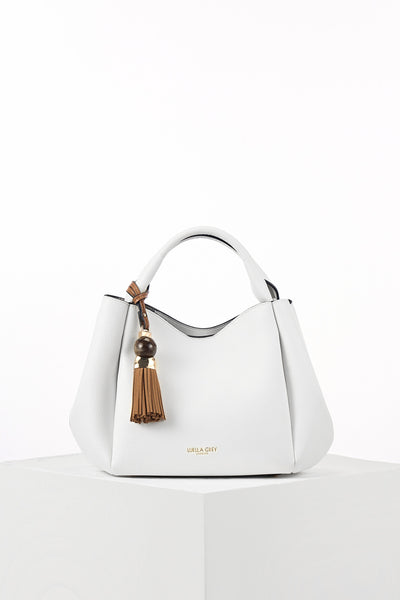 Adele White Crossbody