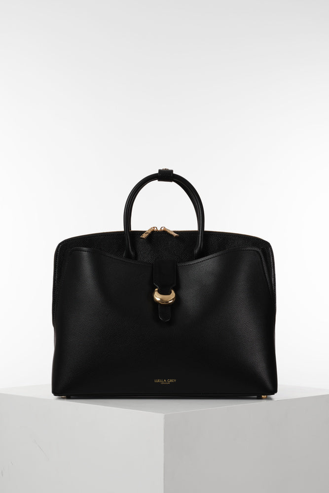 Carlotta Black Laptop Tote
