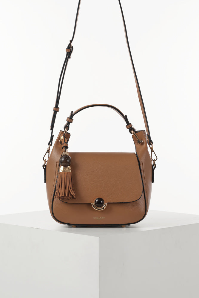 Diana Camel Top Handle Crossbody