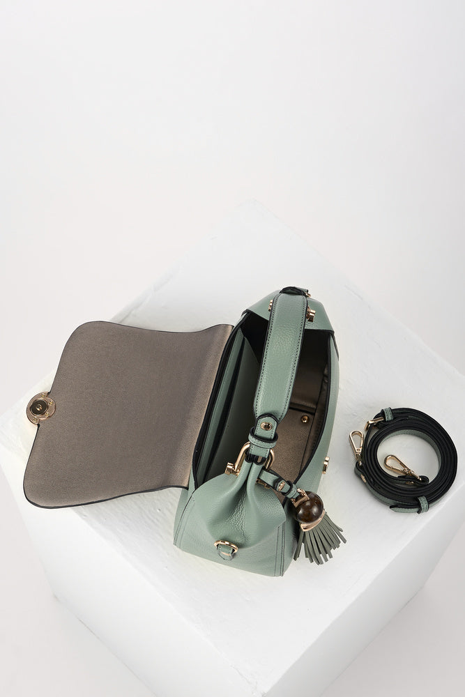 Diana Spearmint Green Top Handle Crossbody
