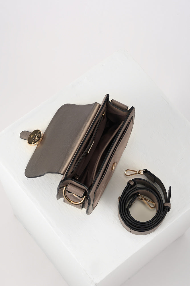 Venetia Peat Saddle Crossbody