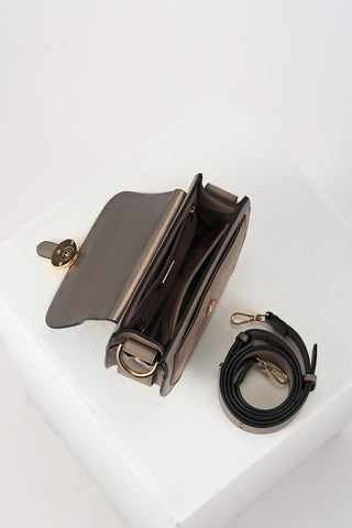 Venetia Peat Saddle Crossbody