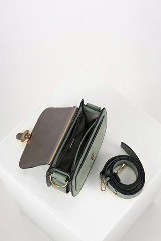 Venetia Spearmint Green Saddle Crossbody