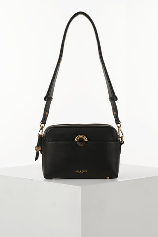 Sian Black Camera Crossbody